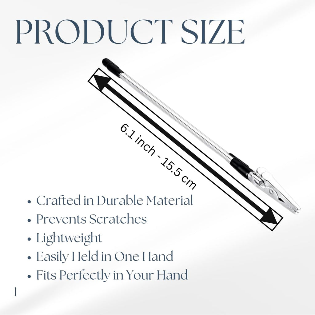 Charm Opener . Bracelet Helper Tool - Fastener and Jewelry Helper Tool for Easy Bracelet Opening - Portable, Easy-to-Use Design in Durable Silver Metal