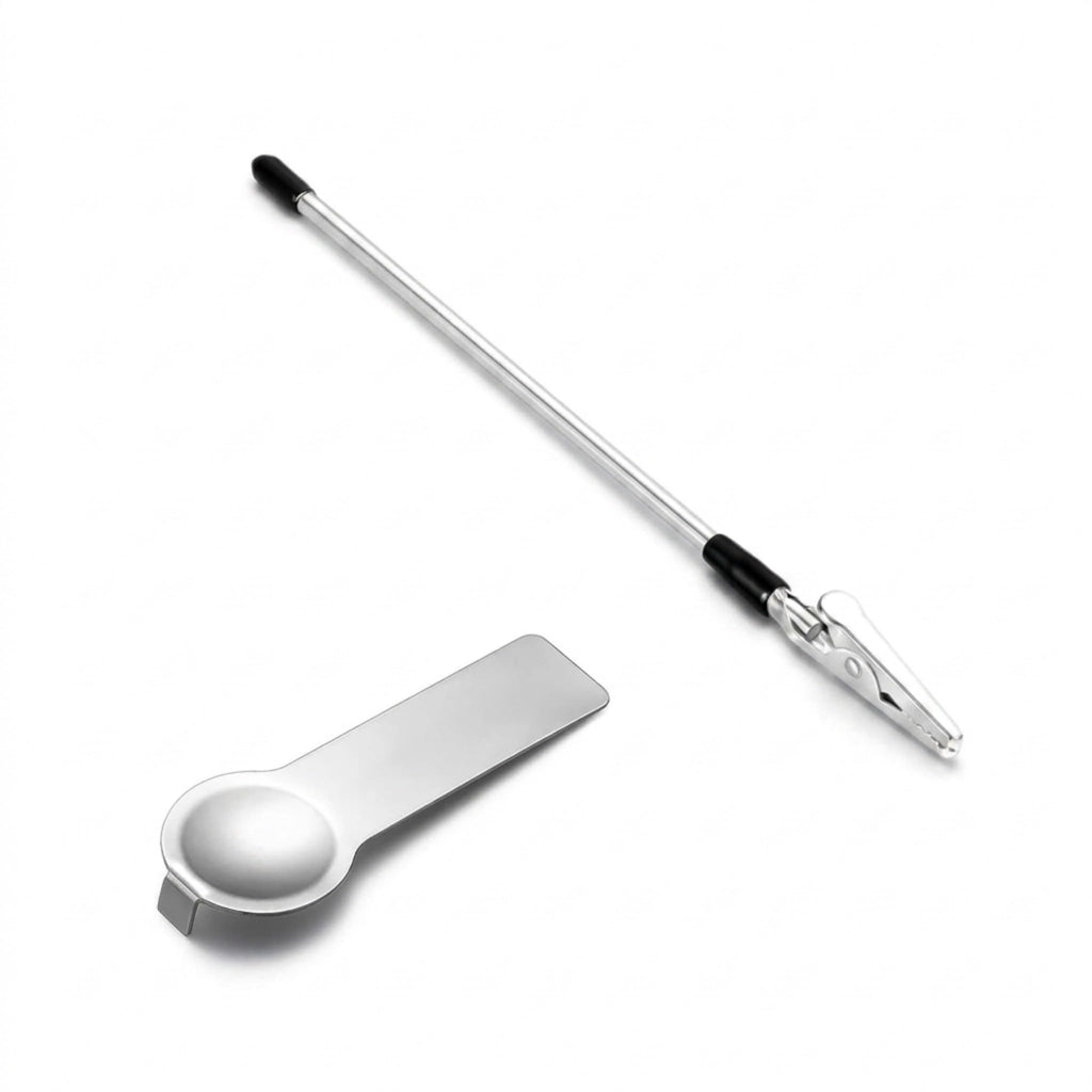 Charm Opener Italian Charm Bracelet Thumb Tool x2, Silver, 9mm Modular 3-piece set: Italian charm link opener and two retractable clasp hooks for bracelets, necklaces, and zippers, no help needed.