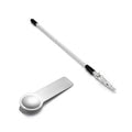 Charm Opener Italian Charm Bracelet Thumb Tool x2, Silver, 9mm Modular 3-piece set: Italian charm link opener and two retractable clasp hooks for bracelets, necklaces, and zippers, no help needed.
