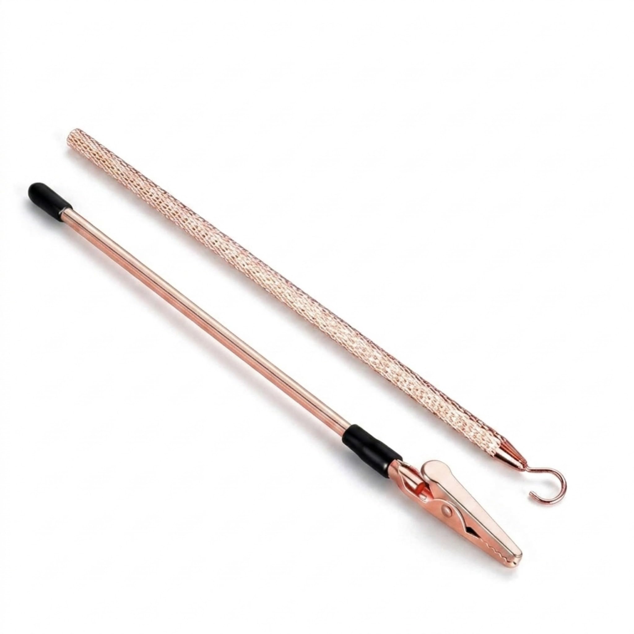 Charm Opener Jewelry Helper Hook and Bracelet Fastener Clip, Set of 2, Rose Put on your bracelet by yourself: jewelry helper hook and bracelet fastener clip, 2-piece set for lobster clasps.