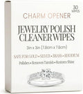 Jewelry Polish Cleaner Wipes 30 Count - 3x3 Inch Pre-Moistened Polishing Cloths for Gold, Silver, Brass and Rhodium - Removes Tarnish and Restores Shine