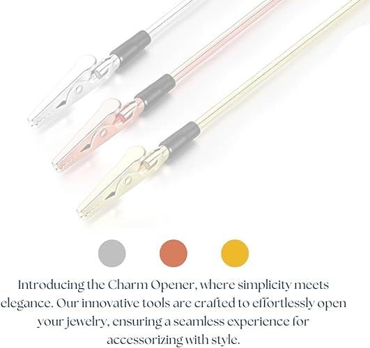 Bracelet Charm Opener Helper Tool - Fastener and Jewelry Helper Tool for Easy Bracelet Opening - Portable, Easy-to-Use Design in Durable Silver Metal