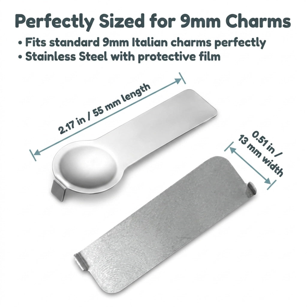 Charm Opener Italian Charm Bracelet Tool, Set of 2, Thumb and Square 9mm Italian charm bracelet tool set: opens 9mm modular links to add, remove, or rearrange charms without sore thumbs.