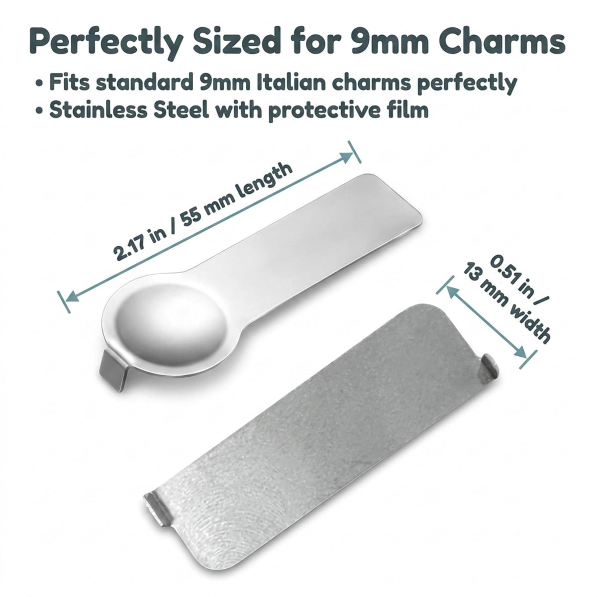 Charm Opener Italian Charm Bracelet Tool, Set of 2, Thumb and Square 9mm Italian charm bracelet tool set: opens 9mm modular links to add, remove, or rearrange charms without sore thumbs.