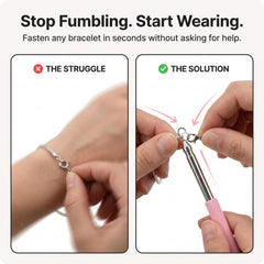 Retractable Jewelry Helper Hook — Pink by Charm Opener, view 3