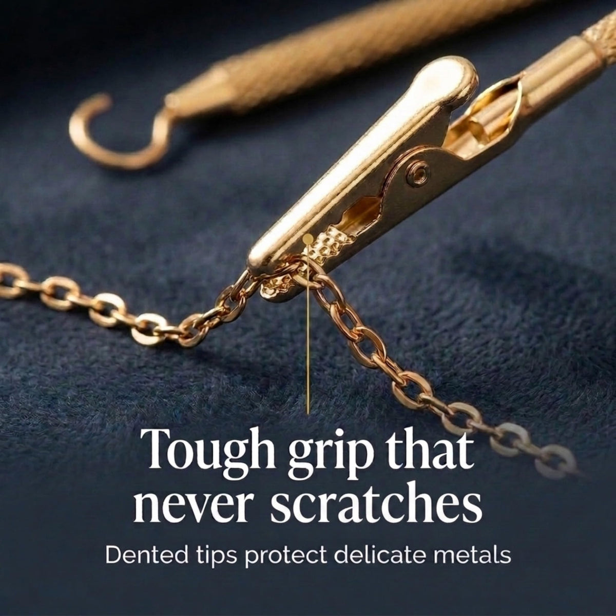 Charm Opener Jewelry Helper Hook and Bracelet Fastener Clip, Set of 2, Gold Put on your bracelet by yourself: jewelry helper hook and bracelet fastener clip, 2-piece set for lobster clasps.