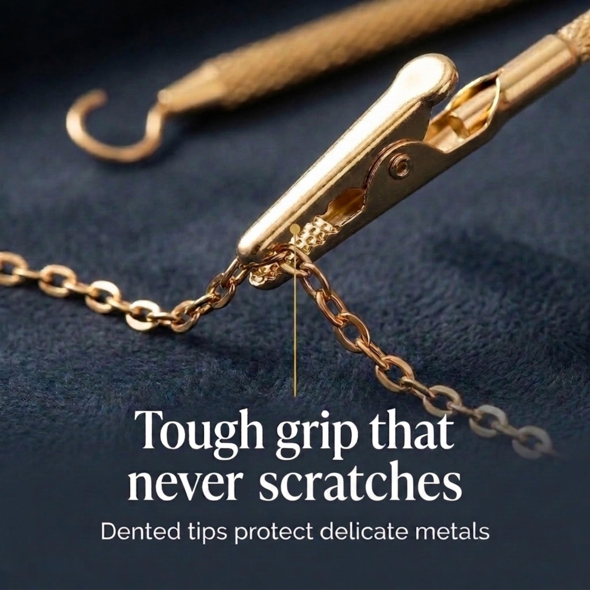 Charm Opener Jewelry Helper Hook and Bracelet Fastener Clip, Set of 2, Rose Put on your bracelet by yourself: jewelry helper hook and bracelet fastener clip, 2-piece set for lobster clasps.