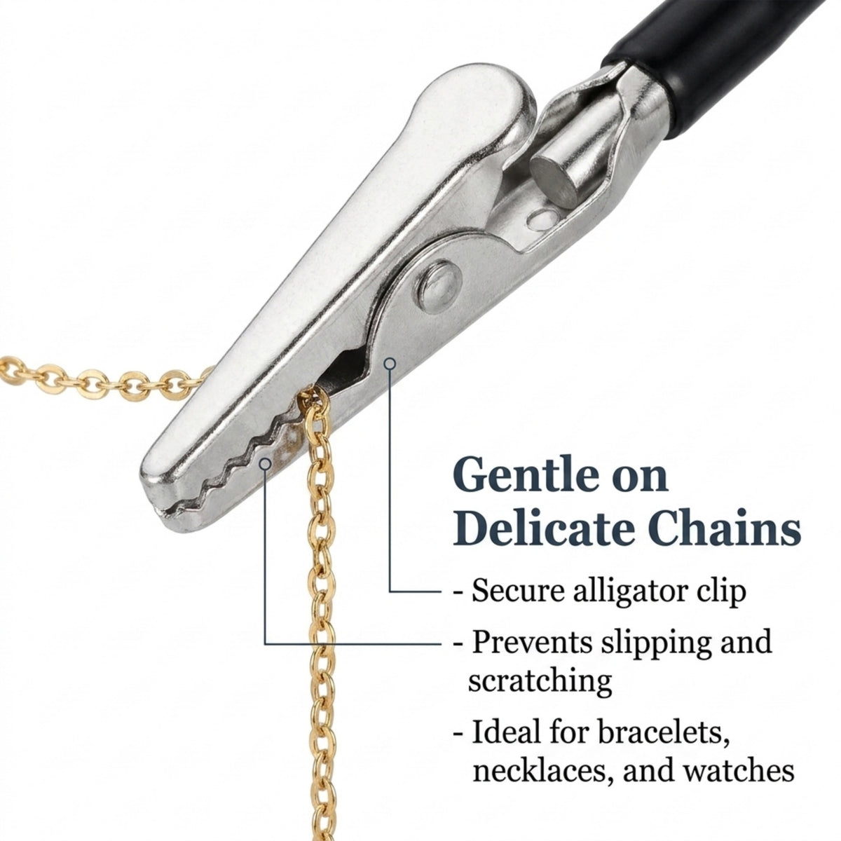 Charm Opener Jewelry Helper Hook, Silver, Bracelet and Necklace Clasp Aid Put on your bracelet by yourself: one-handed helper hook holds the clasp ring steady so you can close it alone.