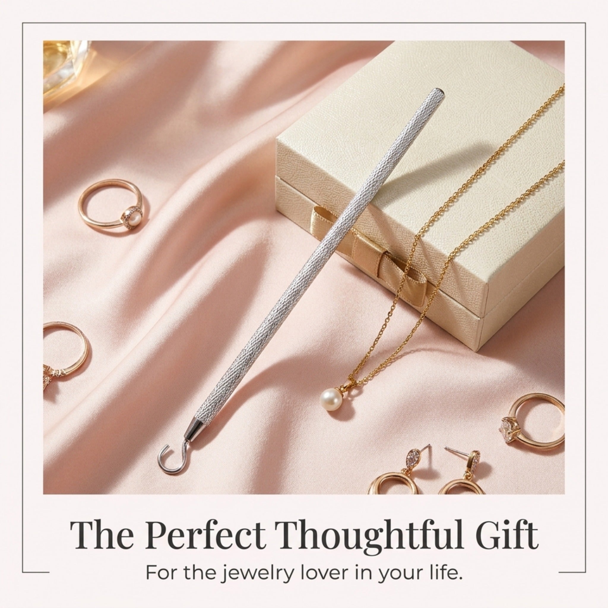 Charm Opener Bracelet Helper Tool Hook - Easy Jewelry Wearing Assistance - Metal Bracelet Buddy Fastening Helper with Necklace Clasp Opener - Convenient Bracelet Fastener for Self-Use, Ideal for the Elderly